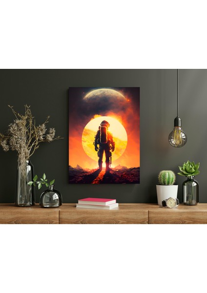 Astronotun Macerası - Ahşap Mdf Tablo