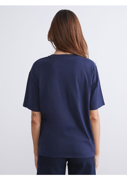 Yeni Sezon Montana Baskılı Oversize Kadın Tişört fırsatları