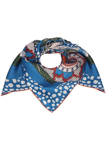 Lisa Lina Mavi Kadın Şal LCBC0013