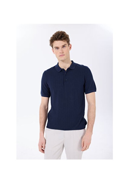 Lacivert Erkek Basic Kazak F4SM-TST 0771