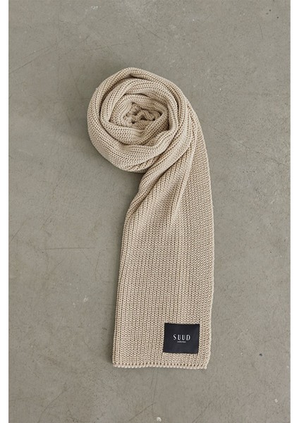 Bej Düz Örgülü Triko Atkı fiyatları