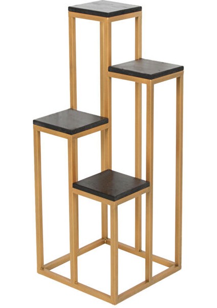 Gold Metal Çiçeklik Standı