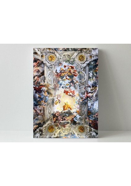 Pietro Da Cortona - Allegory Of Divine Providence And Barberini Power- Ahşap Mdf Tablo fırsatları
