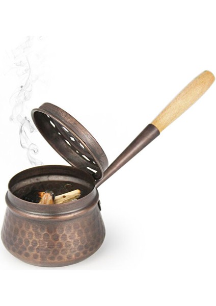 Coho Antique Dövme Bakır Tütsü Gezdirme Çanağı modelleri