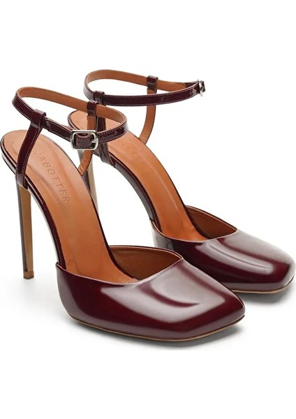 Bordo Kadın Rugan Topuklu Ayakkabı JAB4487 / 2097K fiyatları