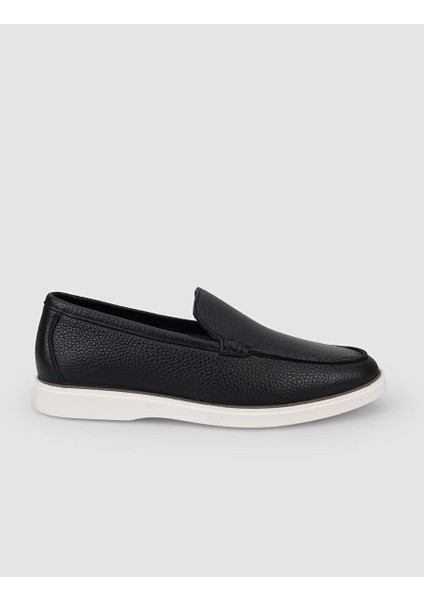Siyah Erkek Deri Loafer 121354R