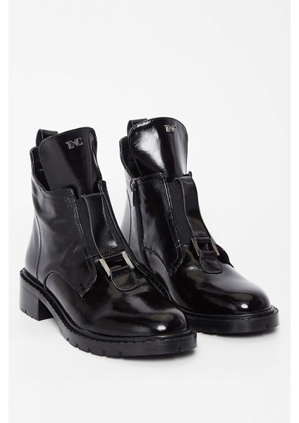 Kadın Hakiki Deri Siyah Rugan Casual Bot fiyatları