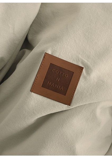 Cotton Mania Mono Taş Rengi Çift Kişilik Nevresim Takımı indirimleri