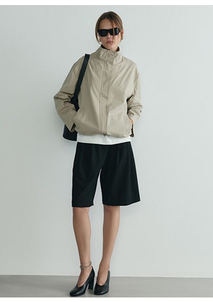 Siyah Kadın Geniş Fit Şort 418136768 R005 fiyatları