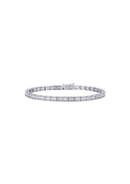 2,74 Ct Baget Su Yolu Pırlanta Bileklik