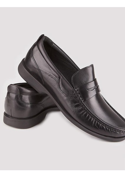 Siyah Erkek Deri Loafer 12578 fırsatları