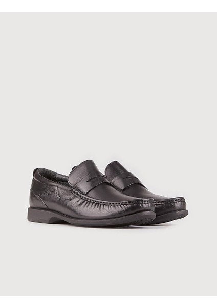 Siyah Erkek Deri Loafer 12578 fiyatları