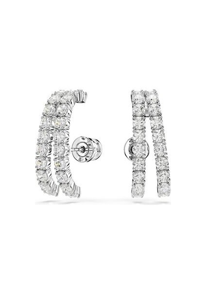 5705835 Swarovski Küpe Matrıx:pe Lınes Whıte/rhs