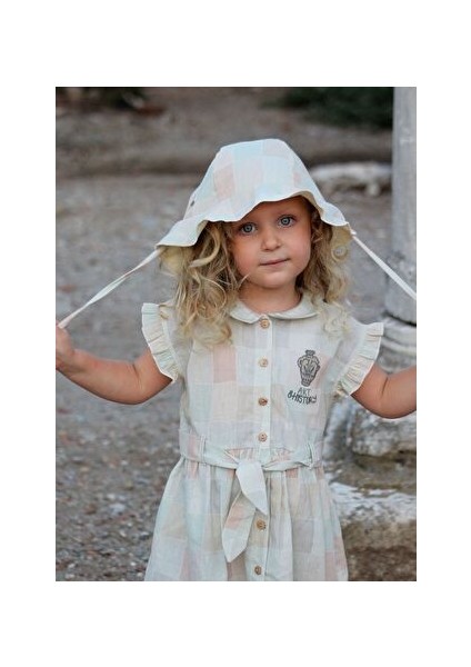 Organik ‘rectangles’ Çift Taraflı Şapka