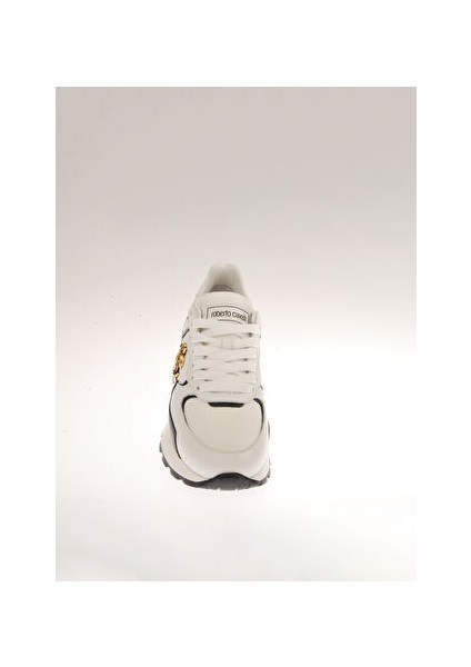 Beyaz-Siyah Kadın Deri Sneaker 20623A fırsatları