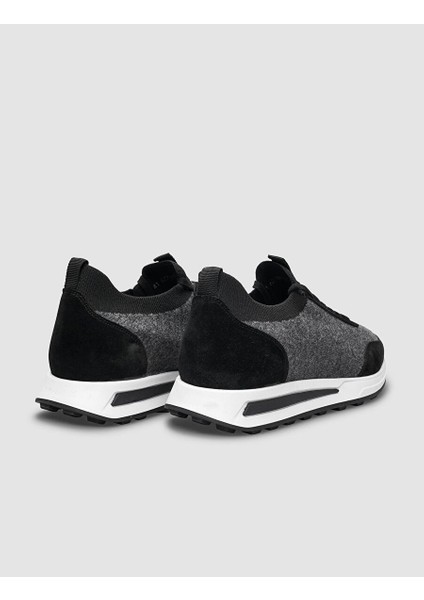 Gri-Siyah Erkek Süet Sneaker 30028 modelleri