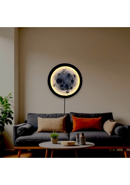 Lunaris Duvar Dekoru -Dekoratif Işıklı Ay