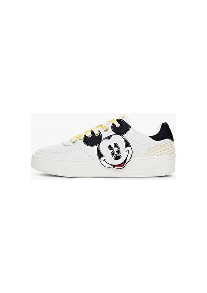 Beyaz-Siyah Kadın Sneaker 24WSKP10