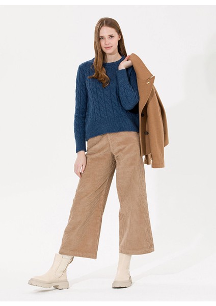 Normal Bel Normal Kahve Kadın Pantolon Nıcoles