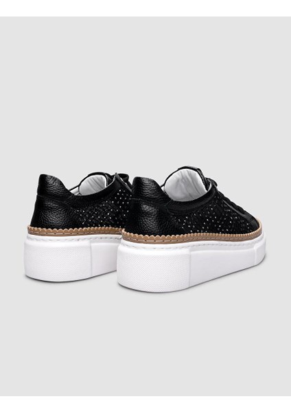 Siyah Kadın Deri Sneaker 124756 modelleri
