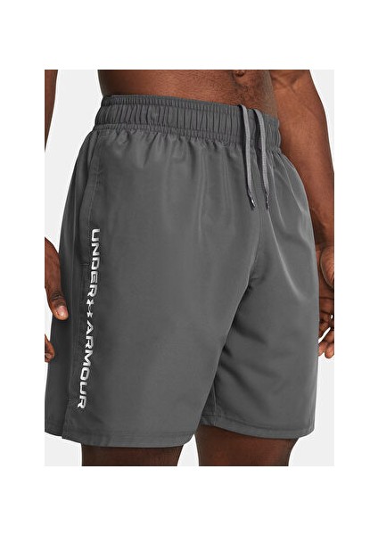 1383356-025-UA Tech Woven Wordmark Gri Erkek Şort fırsatları