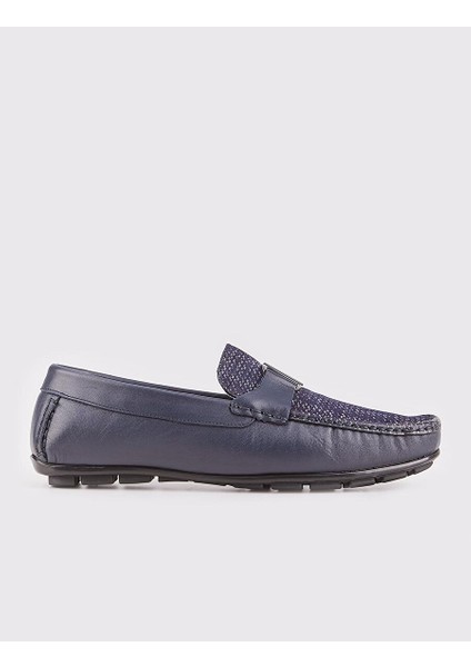 Lacivert Erkek Deri Loafer 24869
