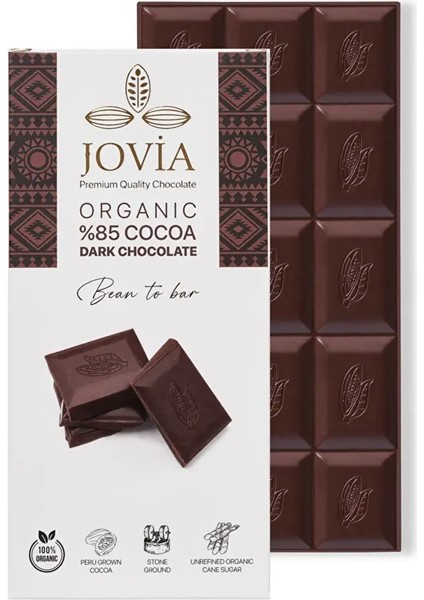 Organik %85 Bitter Çikolata 85GR