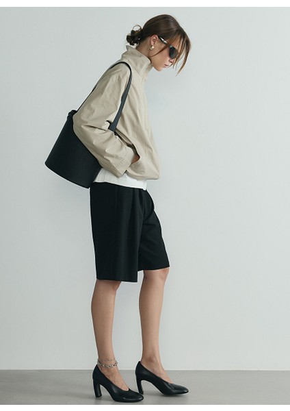 Siyah Kadın Geniş Fit Şort 418136768 R005 modelleri