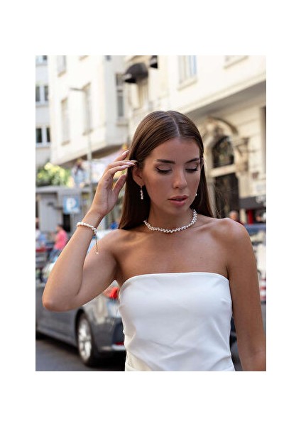 Altın Kadın Kolye Daphne Altın Kaplama Inci Kolye modelleri