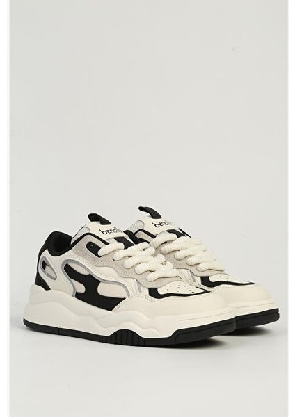 Benetton Beyaz Siyah Kadın Spor Ayakkabı Ithal BNI-11571 modelleri