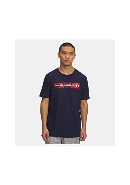 Erkek Ua Camo Chest Stripe Kısa Kollu 1376830-411