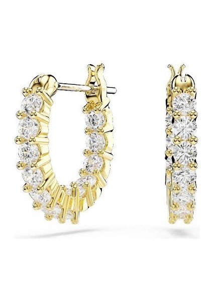 5733398 Swarovski Küpe Matrıx:pe Mn Hoop Whıte/gos