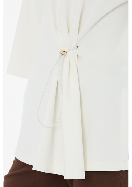 Belde Büzgü Detaylı Truvakar Kol Bluz fiyatları