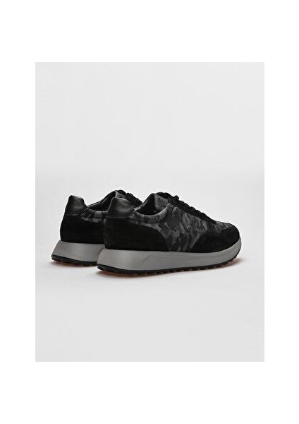 Siyah Erkek Süet Sneaker 29433 modelleri