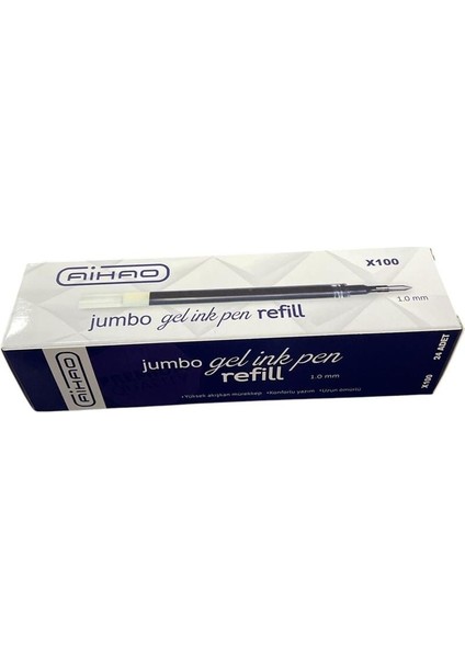 Ah Refil 818 Jumbo Imza Kalem Mavi 24’lü Paket