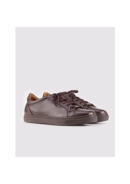 Kahverengi Erkek Deri Sneaker 21406 fiyatları