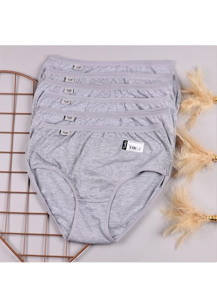 12'li Eko Paket- Iki Renk Kadın Elastan Bato Külot TKD0924 (6 Beyaz-6 Gri) modelleri