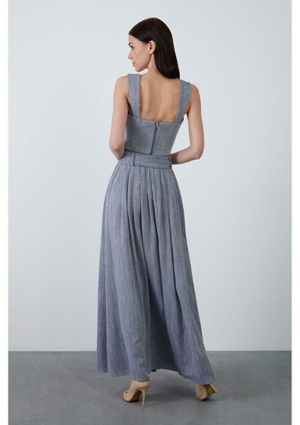 Beli Seyyar Kuşaklı Lacivert Etek modelleri