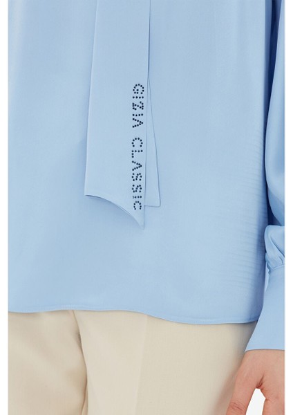 Şal Yakalı Kolu Büzgülü Bluz modelleri