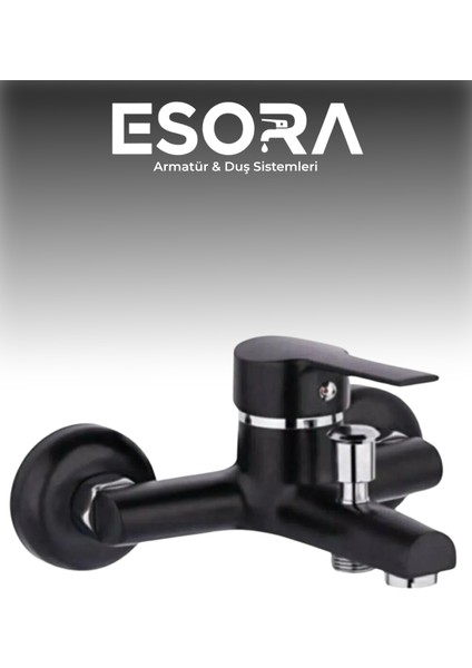 Siyah Robot Duş Seti , Siyah Krom Oynar Uçlu Eviye , Lavabo , Banyo Bataryası 4’lü Set indirimleri