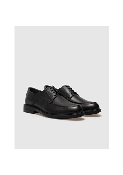 Hakiki Deri Siyah Bağcıklı Erkek Günlük Ayakkabı modelleri