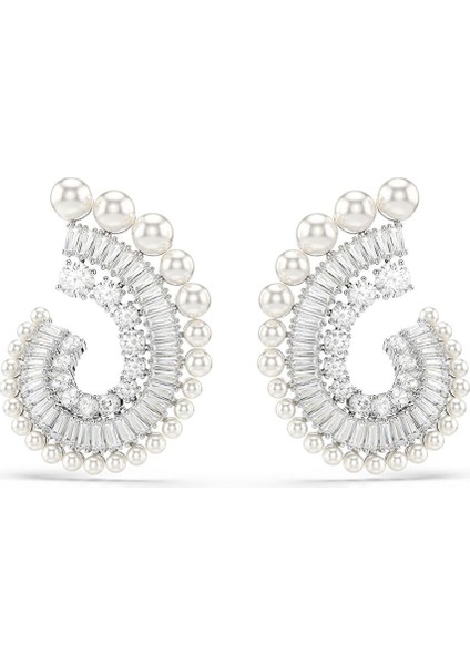 5720869 Swarovski Küpe SS25 Capsule:pe Prl Whı/rhs