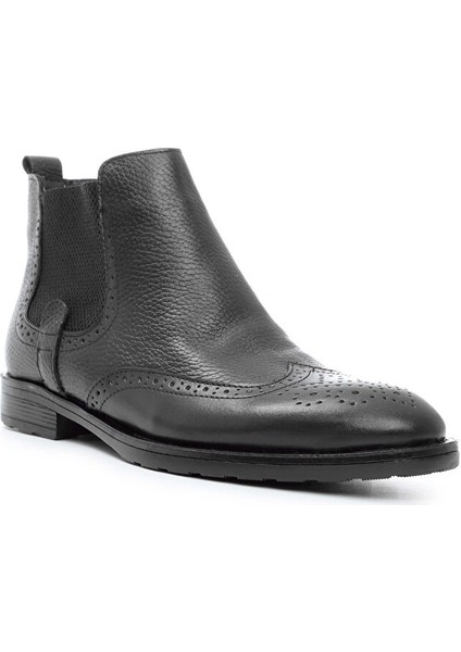 Erkek Hakiki Deri Siyah Floter Klasik Bot modelleri