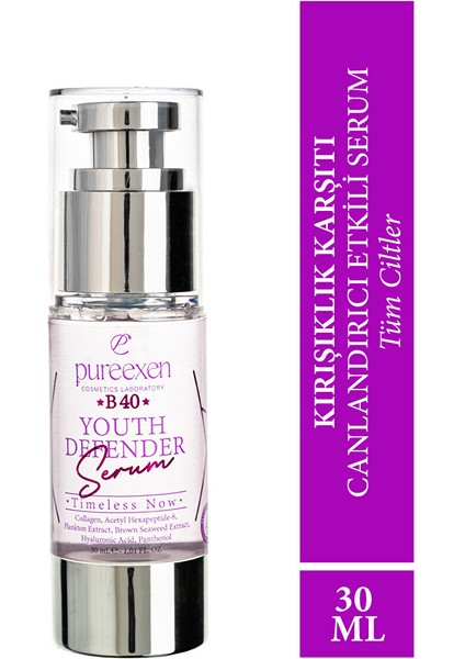 Ureexen Cosmetıcs Laboratory Youth Defender B40–40 Yaş Öncesi Tüm Ciltler Için Kırışıklık Karşıtı