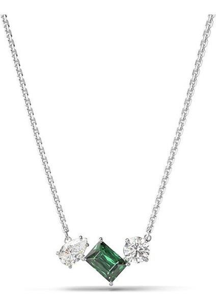 5668278 Swarovski Kolye Mesmera:pend Green White/rhs