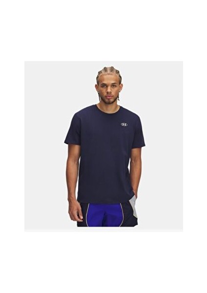 Erkek Ua Heavyweight Lc Patch Kısa Kollu Tişört 1382902-410