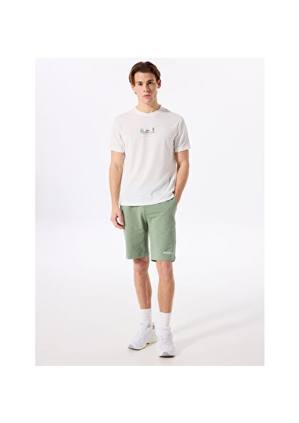 Ekru Erkek Relaxed Baskılı T-Shirt D5SM-TST3841 fiyatları