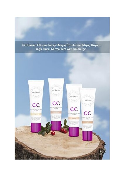 cc Cream Shade Light-7 Etkili Renk Dengeleyici cc Krem Spf 20 Açık