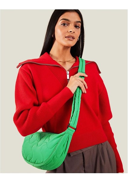 R Nylon Wıggle Cross Body Green