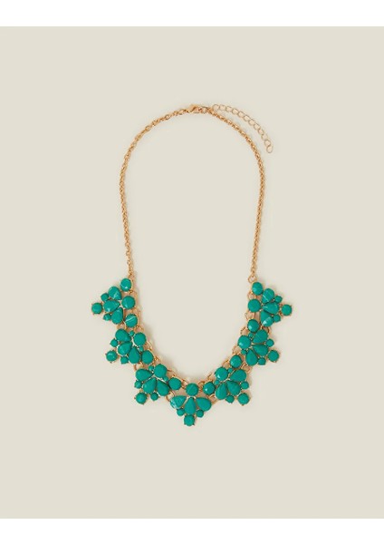 Boncuk Nakışlı Kolye Turkuaz modelleri